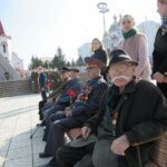 1 ветераны вов. на переднем плане — василий ганичев