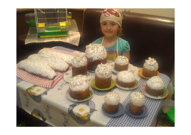 Пасхальные куличи с пылу, с жару из печи