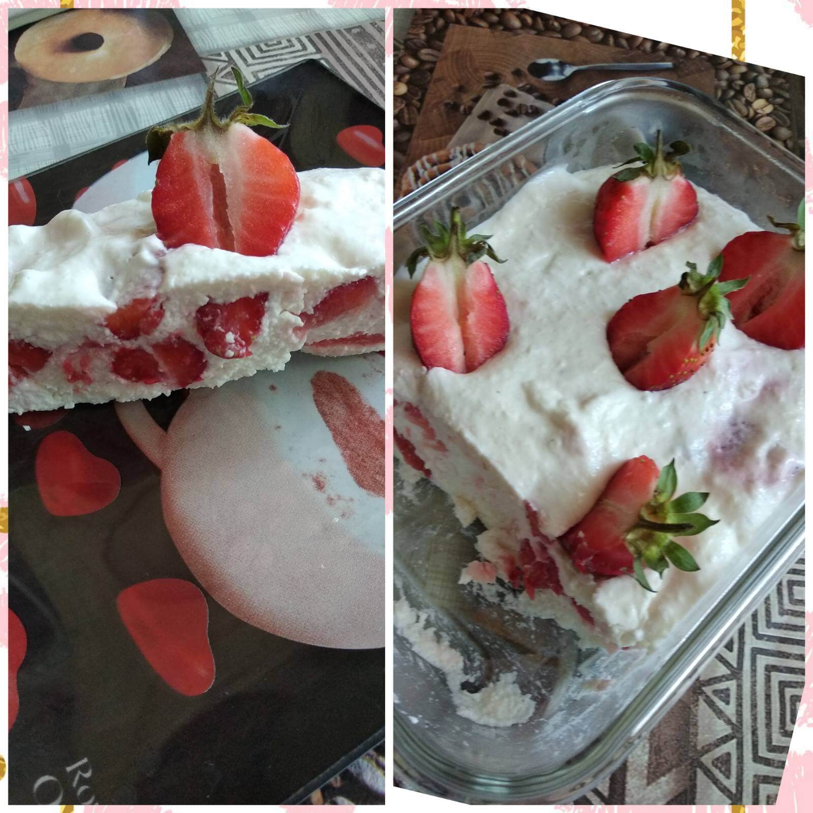 клубника в сметане