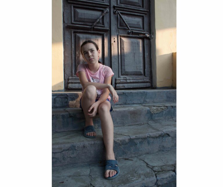 На старом крыльце