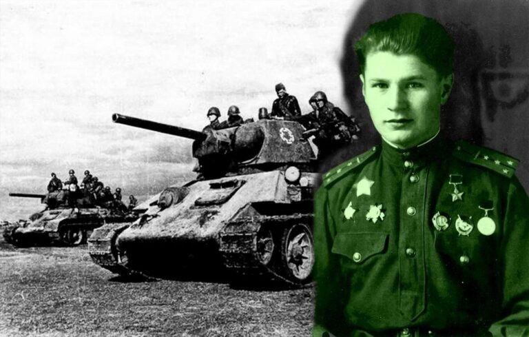 Подминая гусеницами пушки